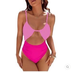 Women’s NWOT Pink One Piece Swimsuit